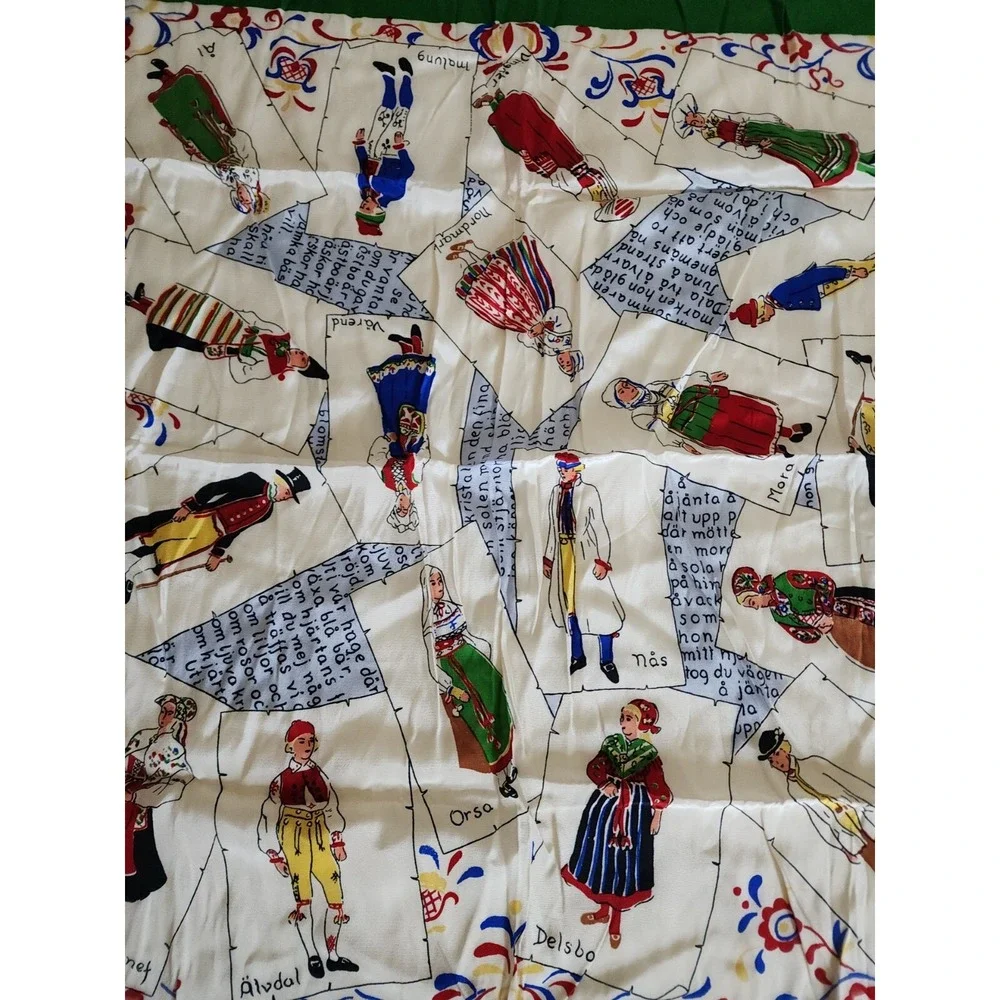 Vintage Dutch National Outfits‎ Scarf People Netherlands Holland ??? Story Scarf - Picture 9 of 12